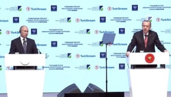 Erdoğan & Putin celebrate offshore completion of Turk Stream Erdoğan & Putin celebrate offshore completion of Turk Stream